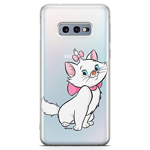 ERT GROUP etui na telefon Samsung S10e, case oryginalny i oficjalnie licencjonowany przez Disney, wzór Marie 007, optymalnie dopasowane, plecki z TPU częściowo przeźroczyste