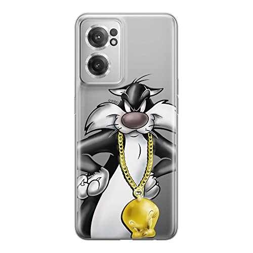 ERT GROUP etui na telefon Oneplus NORD CE 2, case oryginalny i oficjalnie licencjonowany przez Looney Tunes, wzór Sylwester 003, optymalnie dopasowane, plecki z TPU częściowo przeźroczyste