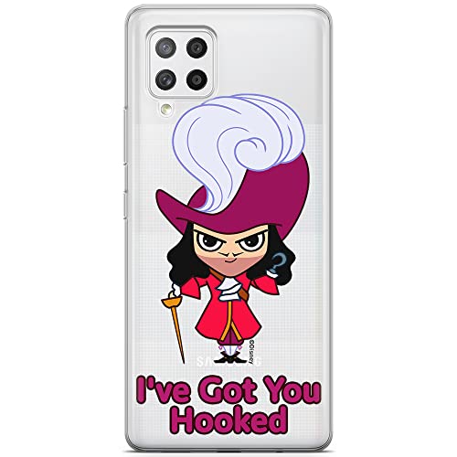 ERT GROUP etui na telefon Samsung A42 5G, case oryginalny i oficjalnie licencjonowany przez Disney, wzór James Hook 001, optymalnie dopasowane, plecki z TPU częściowo przeźroczyste