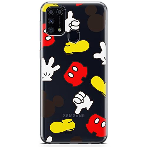 ERT GROUP etui na telefon Samsung M31, case oryginalny i oficjalnie licencjonowany przez Disney, wzór Mickey 046, optymalnie dopasowane, plecki z TPU częściowo przeźroczyste