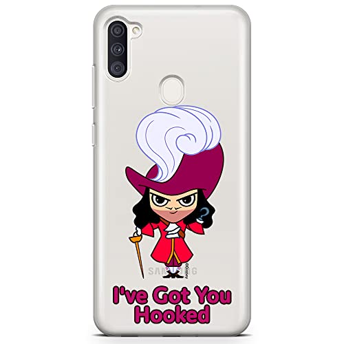 ERT GROUP etui na telefon Samsung A11 / M11, case oryginalny i oficjalnie licencjonowany przez Disney, wzór James Hook 001, optymalnie dopasowane, plecki z TPU częściowo przeźroczyste