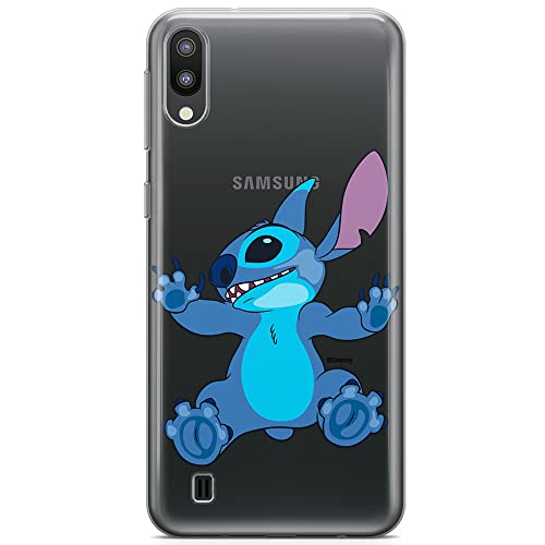 ERT GROUP etui na telefon Samsung M10, case oryginalny i oficjalnie licencjonowany przez Disney, wzór Stitch 021, optymalnie dopasowane, plecki z TPU częściowo przeźroczyste
