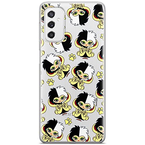 ERT GROUP etui na telefon Samsung M52 5G, case oryginalny i oficjalnie licencjonowany przez Disney, wzór Cruella 007, optymalnie dopasowane, plecki z TPU częściowo przeźroczyste