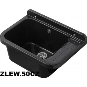 HYDROLAND ZLEW.50 CZARNY Komora gospodarcza czarny 50x34