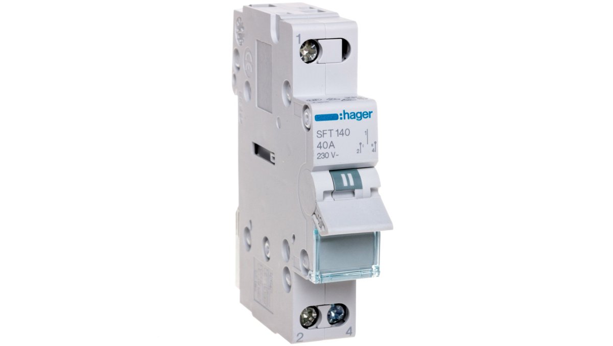 Hager Modułowy przełącznik instalacyjny SFT140 40A 1P SFT140