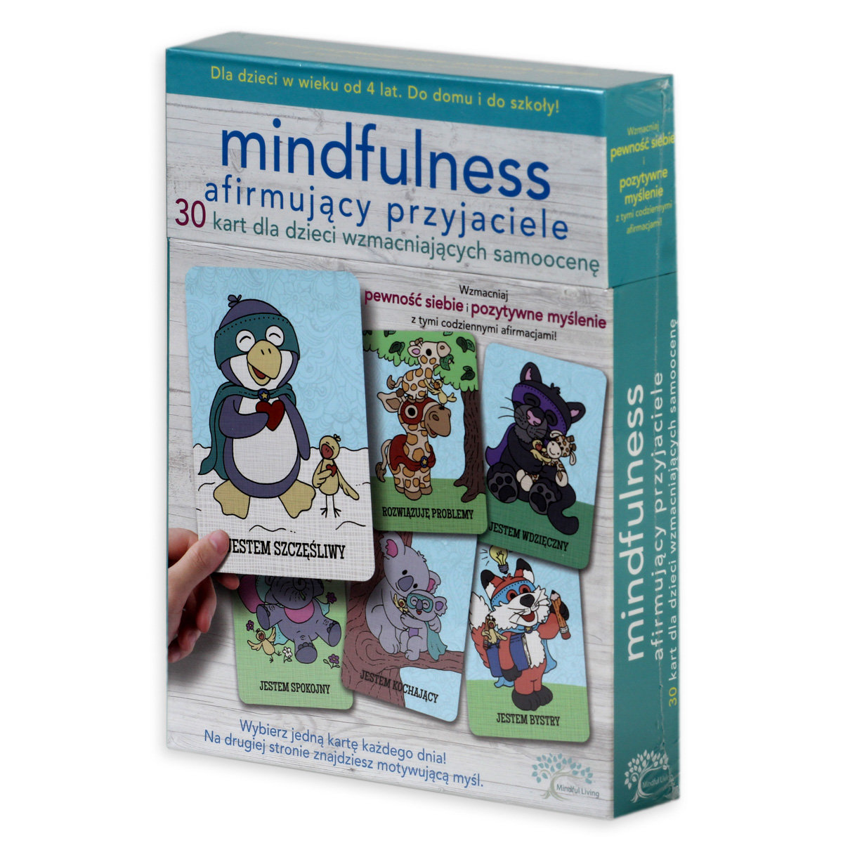 Mindfulness, karty z ćwiczeniami, afirmujący przyjaciele