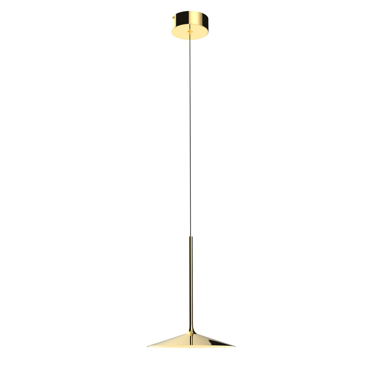 Maxlight Hana P0460 lampa wisząca zwis 1x6W LED 3000K złota