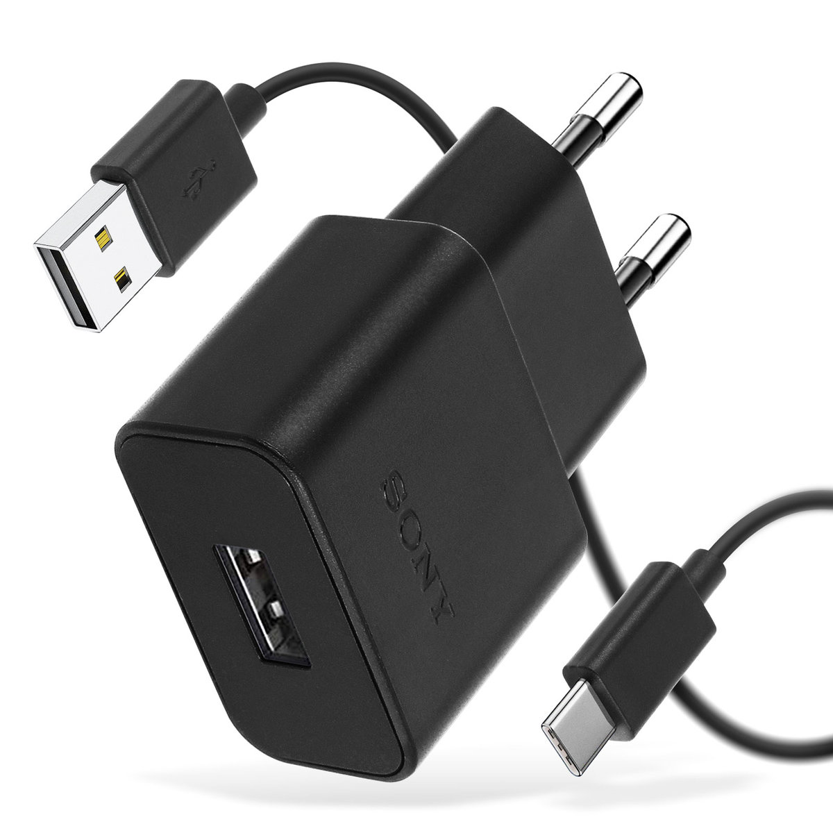 Ładowarka ścienna Sony UCH20 1.5A Czarny Smartfon - kabel USB C w zestawie
