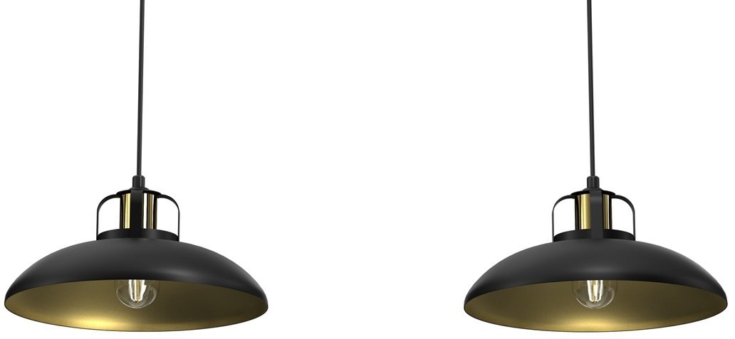 Lampa wisząca FELIX BLACK/GOLD 2xE27