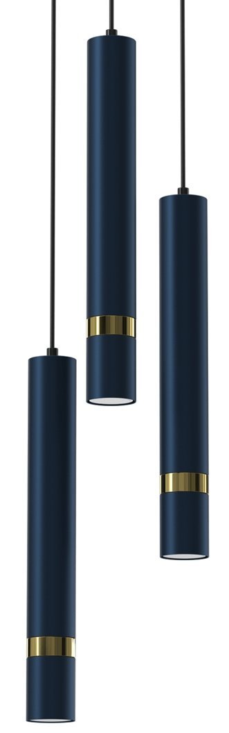 Lampa wisząca JOKER NAVY BLUE/GOLD 3xGU10