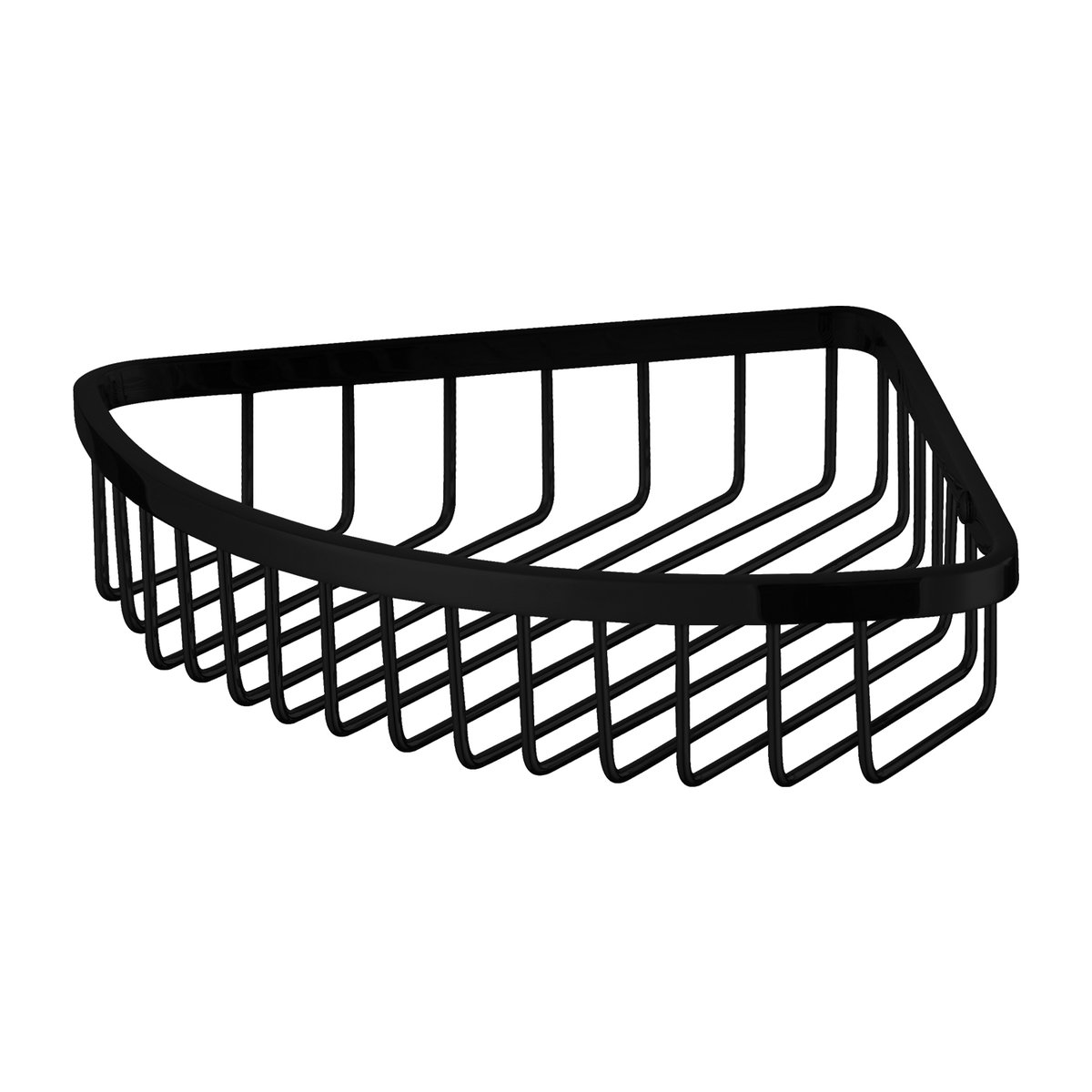 OMNIRES UNI koszyk prysznicowy narożny, 20 x 20 x 5 cm UN10330BL UN10330BL