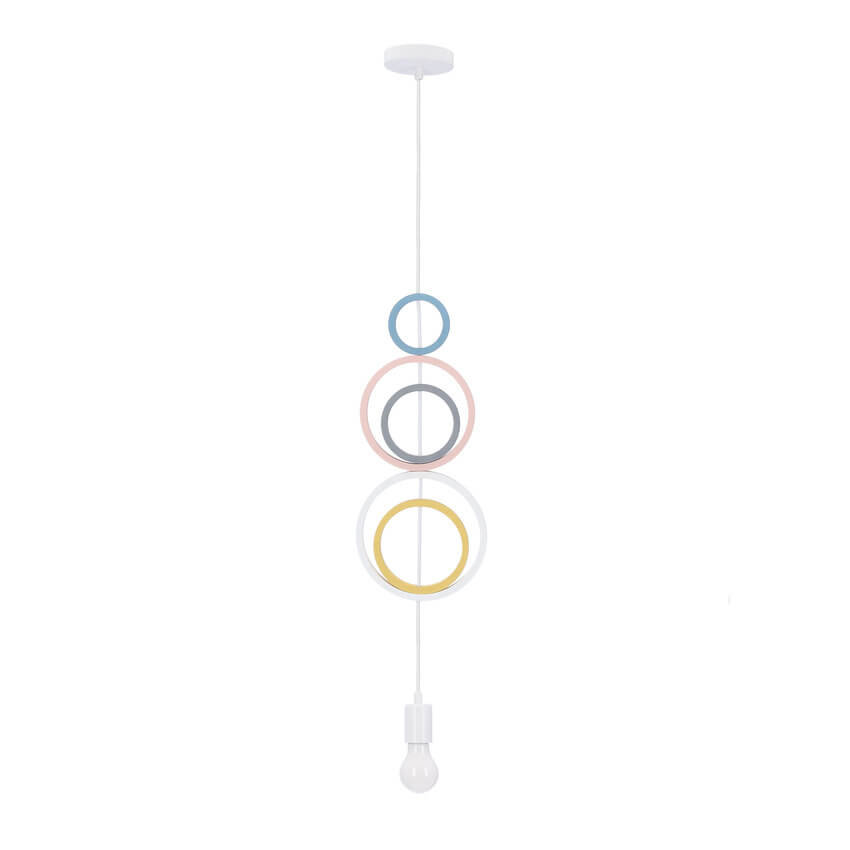 Dziecięca lampa wisząca Hoops pierścienie rings multikolor