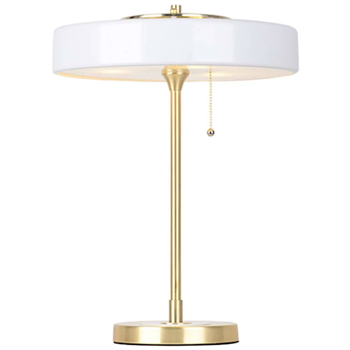 Stojąca LAMPA stołowa CG2000 WH COPEL gabinetowa LAMPKA biurkowa LED 24W 3000K okrągła Art Deco klasyczna złota biała
