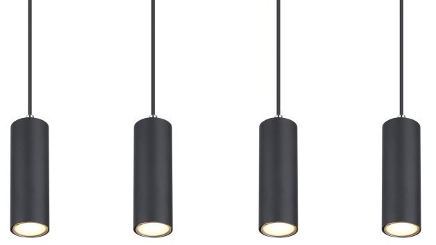 Globo Robby 57911-4HB lampa wisząca zwis 4x35W GU10 czarna