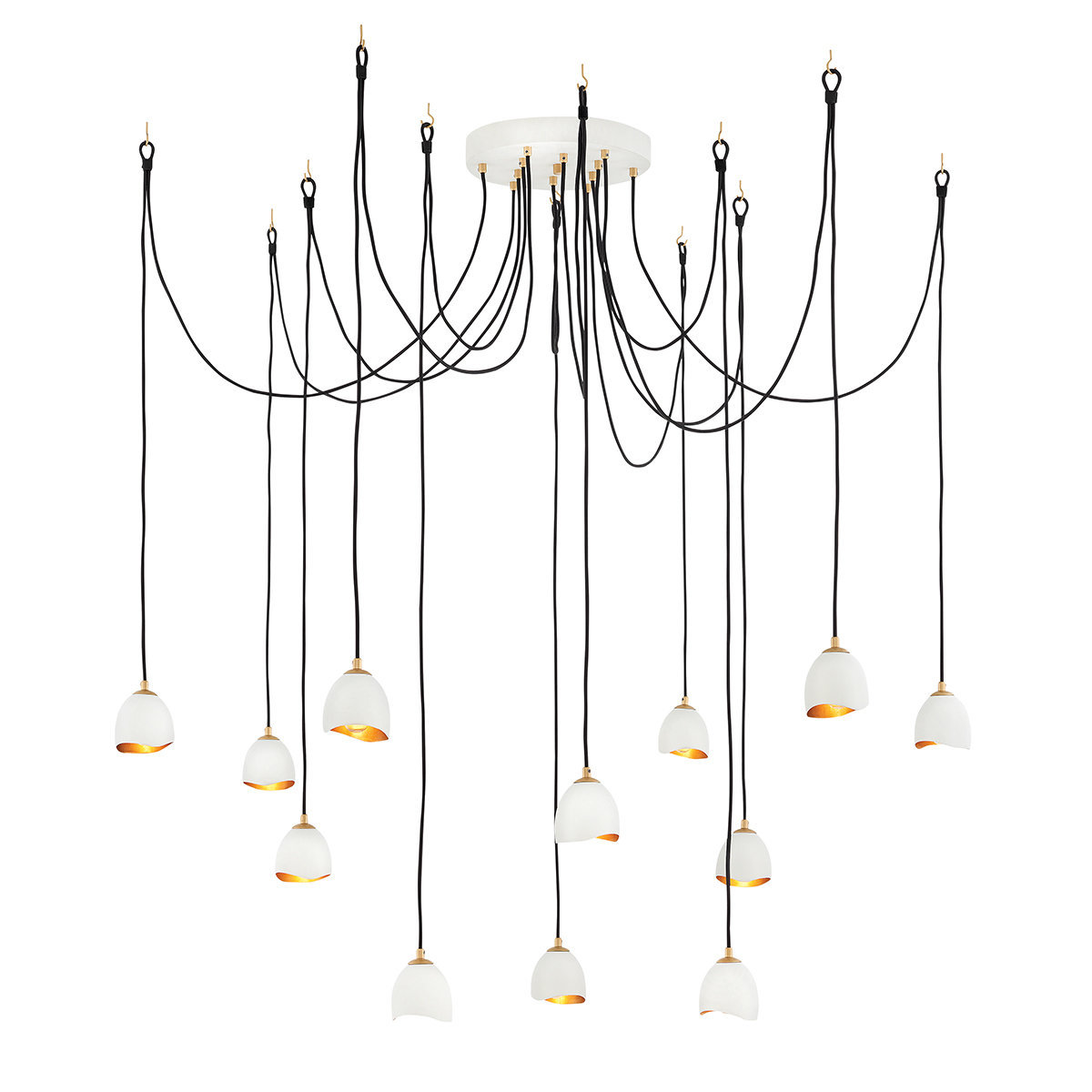Quintessentiale Quintessentiale Nula QN-NULA-12P lampa wisząca 12x40W/E14 (golf ball) QN-NULA-12P