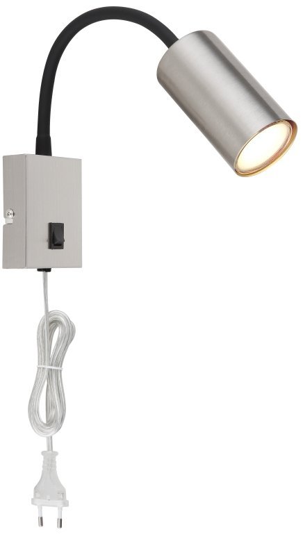 Globo Lighting Robby kinkiet 1x25W czarny/nikiel 57911W