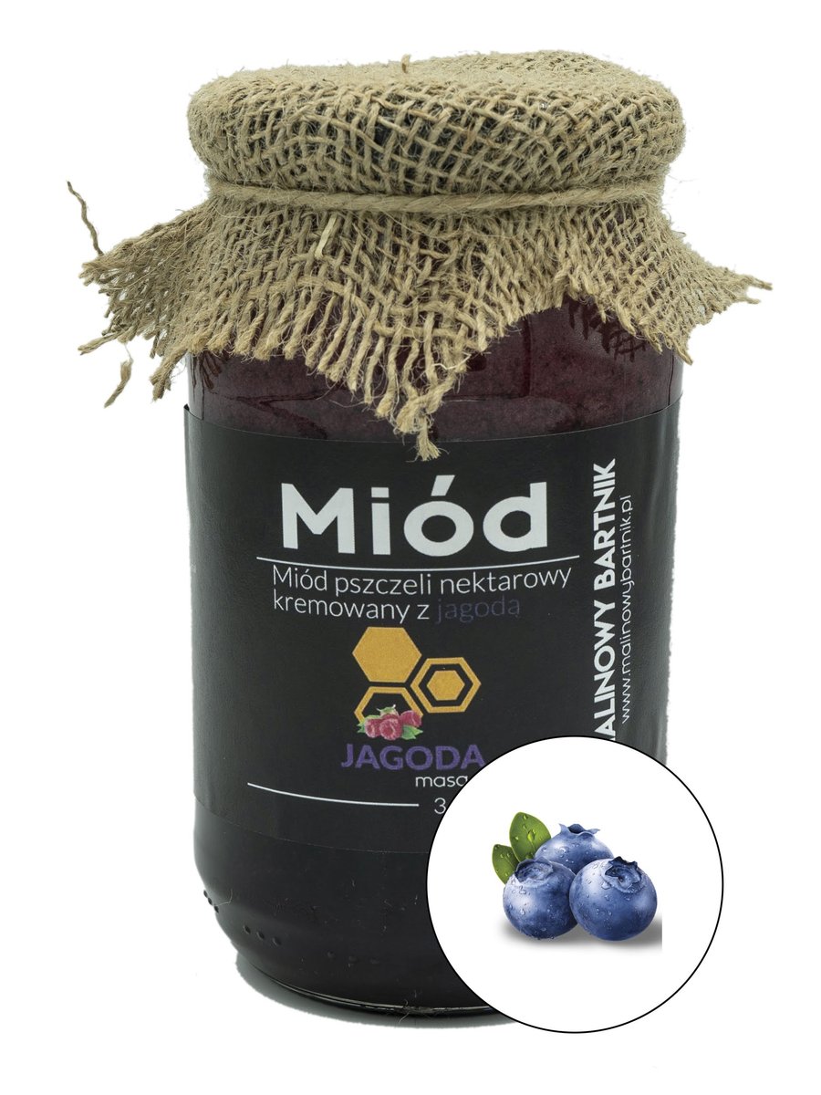 Miód z Jagodami 870 g Malinowy Bartnik