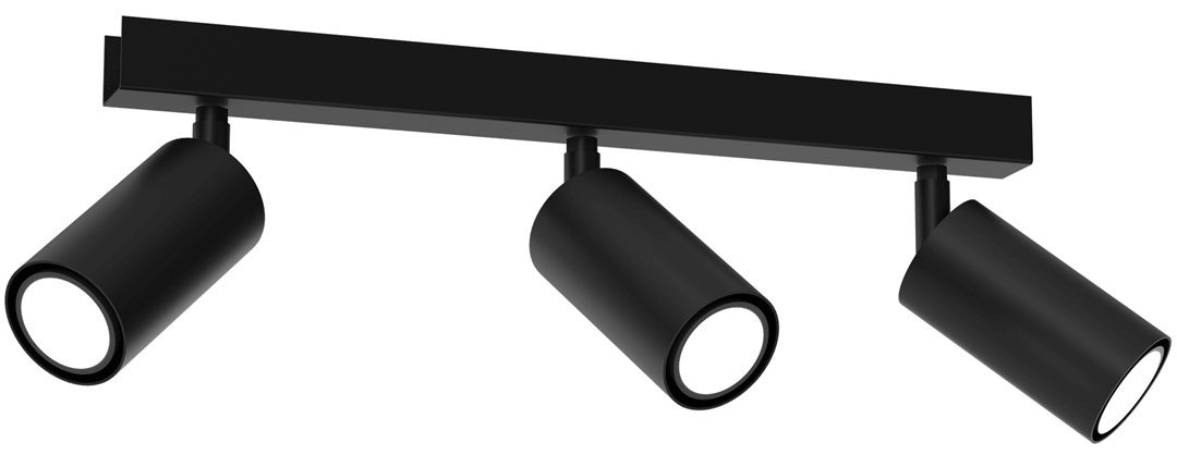 Lampa sufitowa HUDSON BLACK 3xGU10