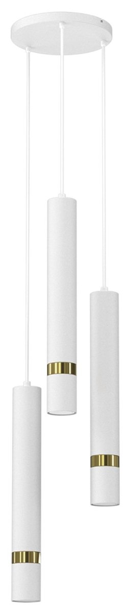 Lampa wisząca Joker MLP8917 kaskada nad łóżko biała złota