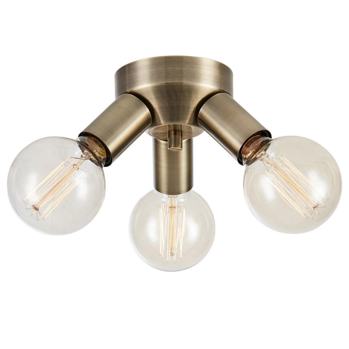 Lampa sufitowa potrójna Mazzo 108550 Markslojd ściemnialna złota