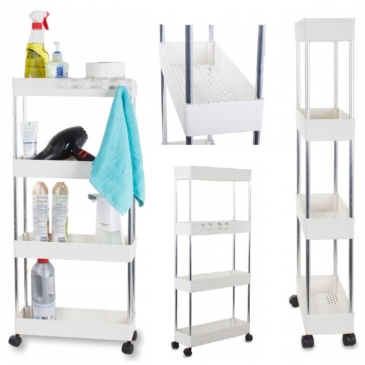 Szafka Na Kółkach Półka Łazienkowa Kuchenna Regał