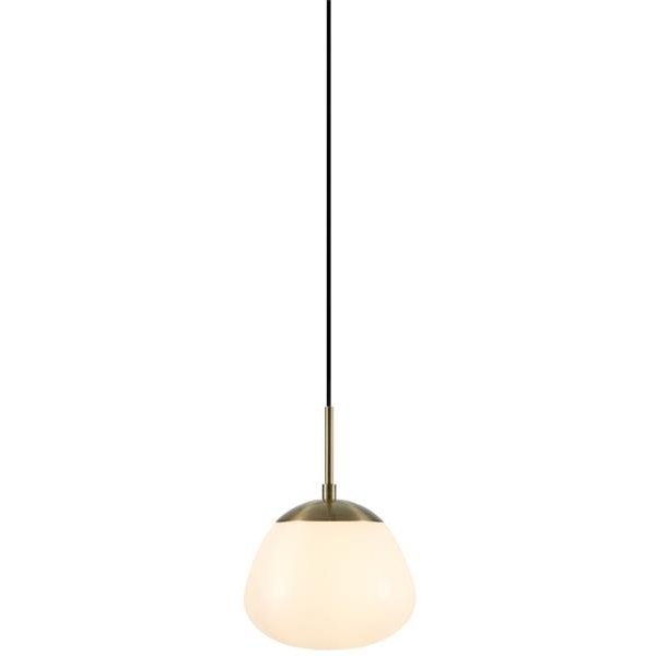 Szklana lampa wisząca Rise 108548 Markslojd klasyczna biała złota