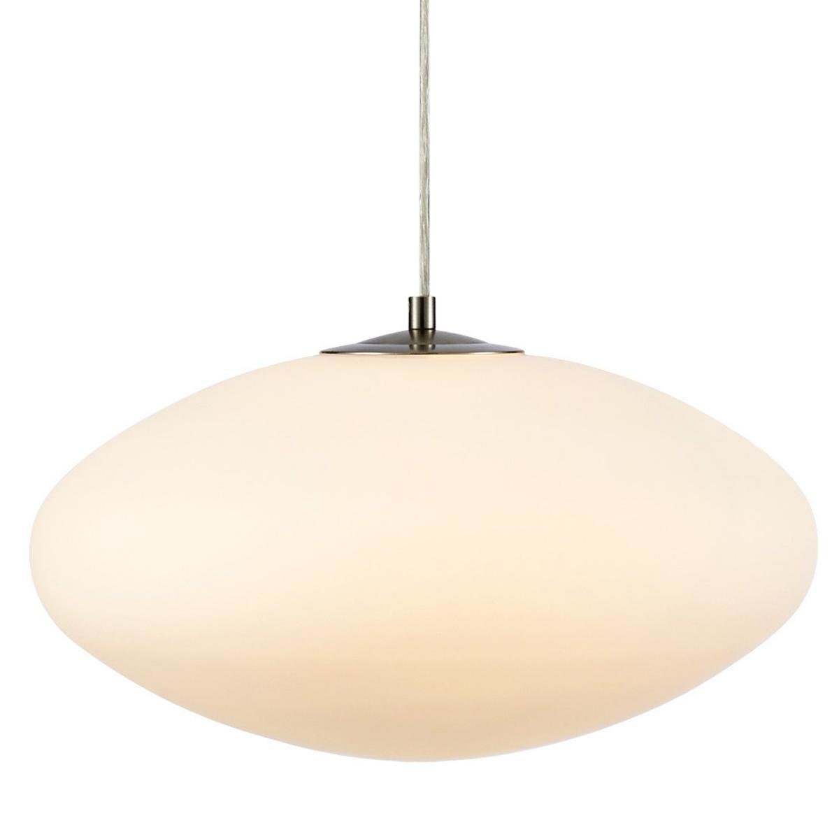 Lampa wisząca nad stół Locus 108437 Markslojd owalna szklana biała