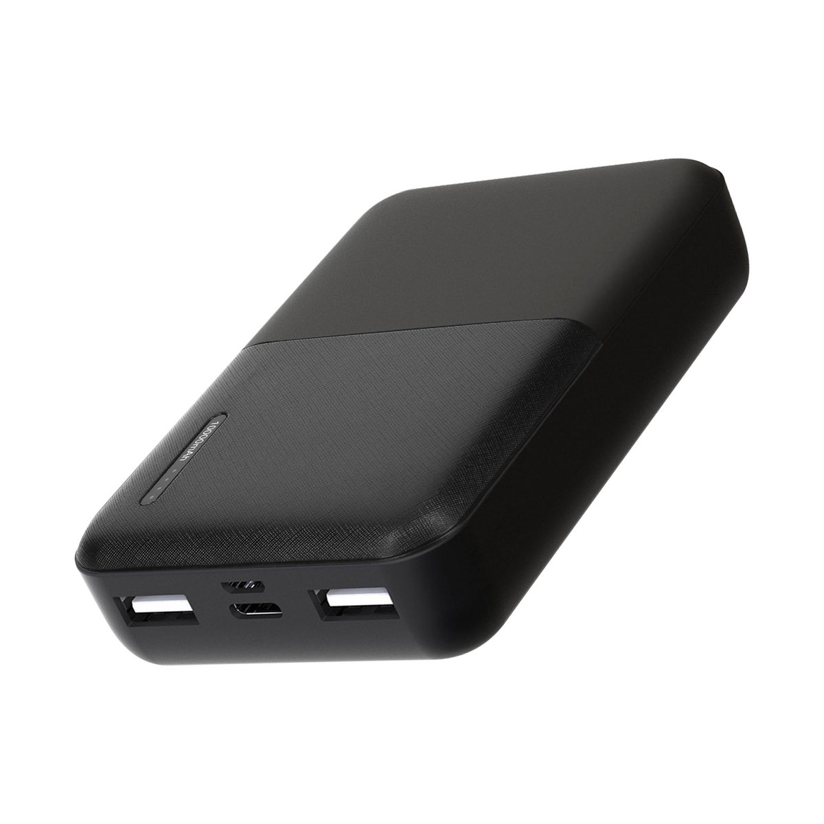 Powerbank 10000 mAh, dwa porty USB Ultrakompaktowy czarny Akashi