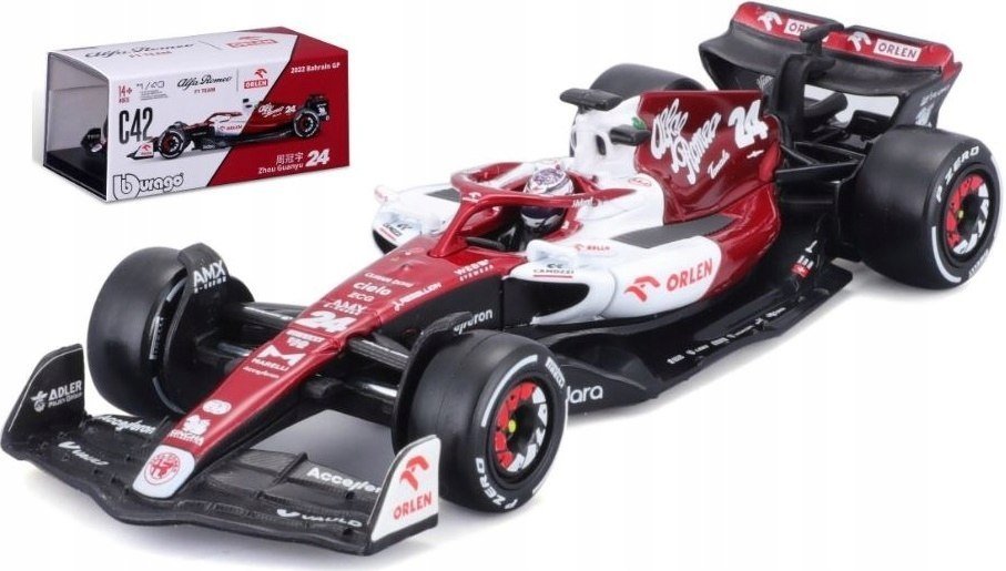 ALFA ROMEO C42 F1 2022 24 Guanyu KASK BBurago 1:43