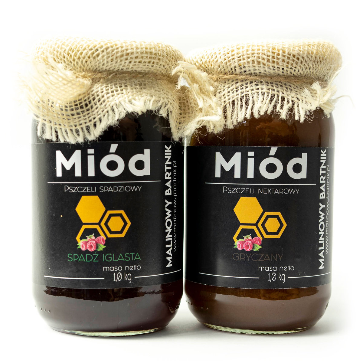Zestaw Miodów 2 kg - Spadź Iglasta i Gryka