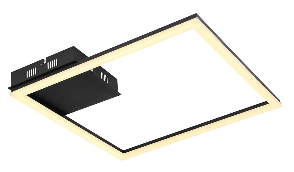 Globo Tiny 67246-18 plafon lampa sufitowa 1x18W LED 3000K czarny/opalizowany