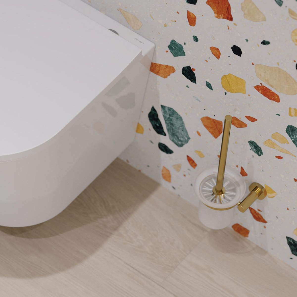 OMNIRES MODERN PROJECT szczotka toaletowa MP60620GLB MP60620GLB
