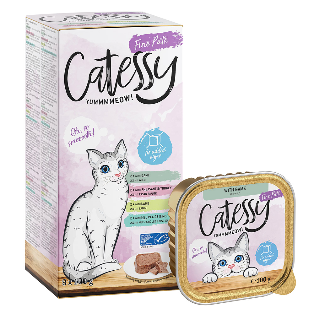 Catessy mix w miseczkach, 32 x 100 g - Mix II (paszteciki)
