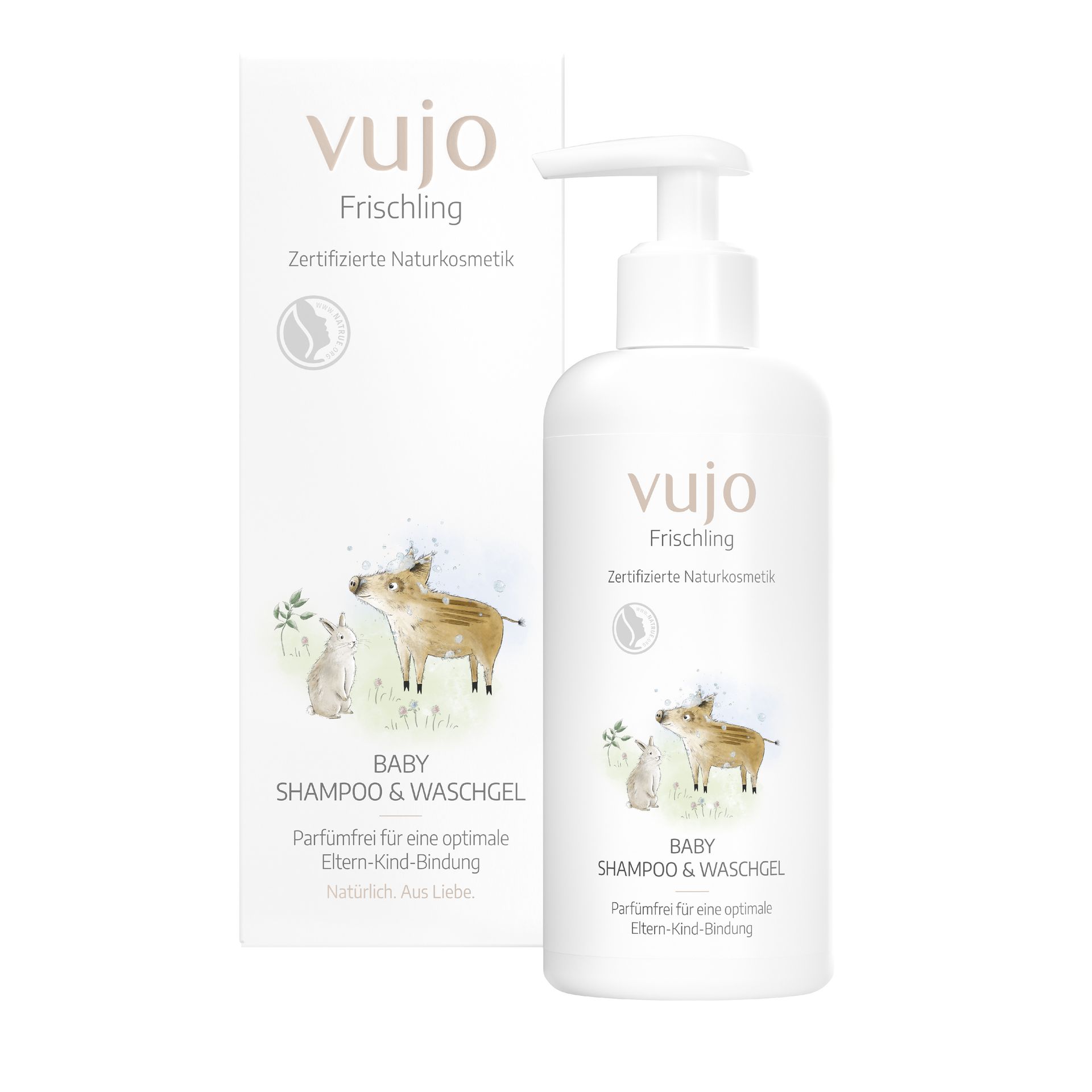 Vujo - Szampon i żel do mycia dla dzieci, 250 ml