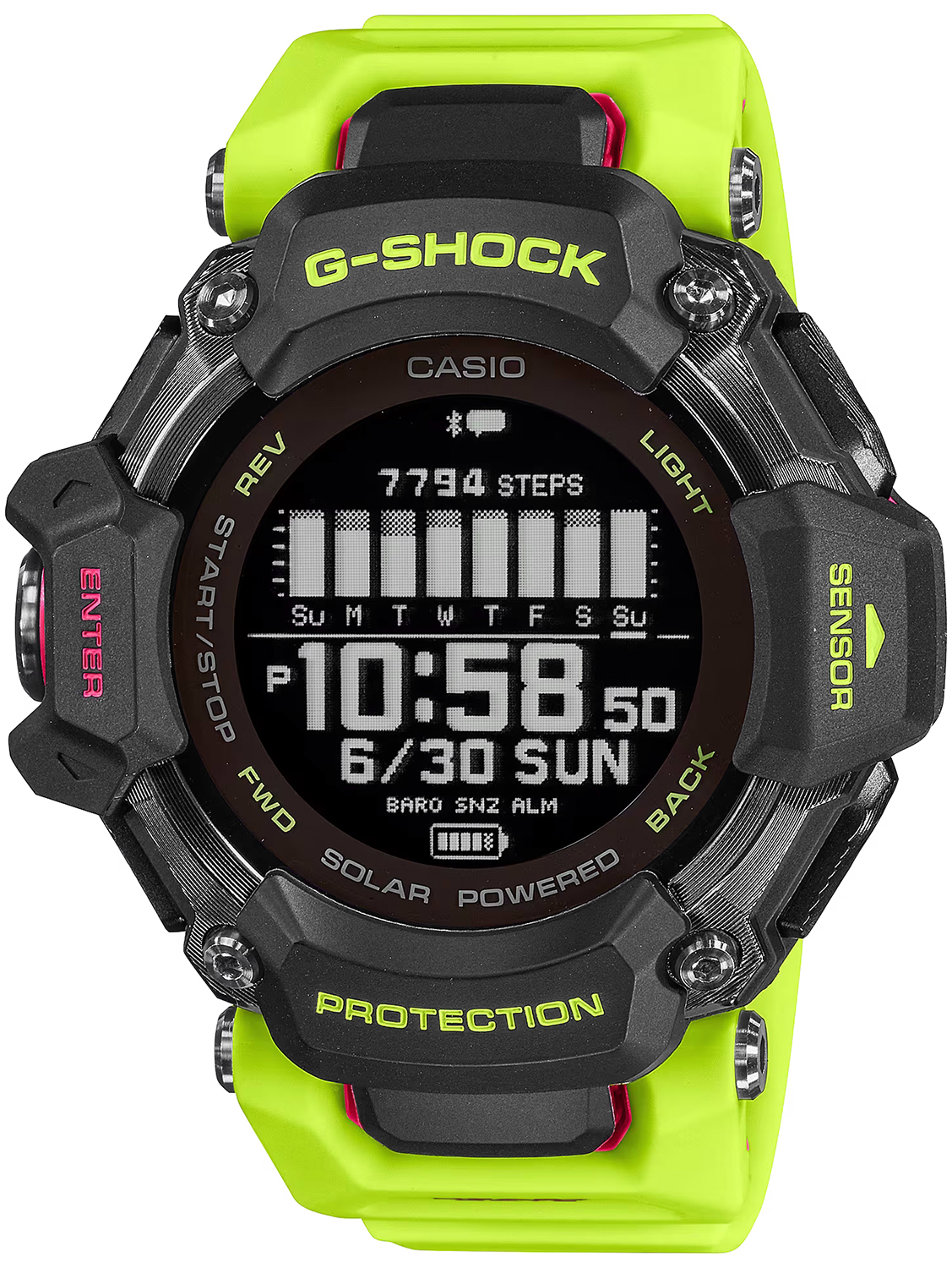 Zegarek G-SHOCK GBD-H2000-1A9ER G-SQUAD Heart Rate Monitor Bluetooth