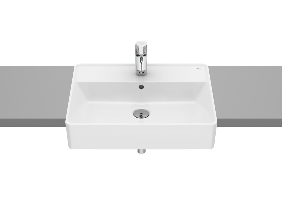Roca Gap Umywalka półblatowa 55x42 cm biała A3270YG000