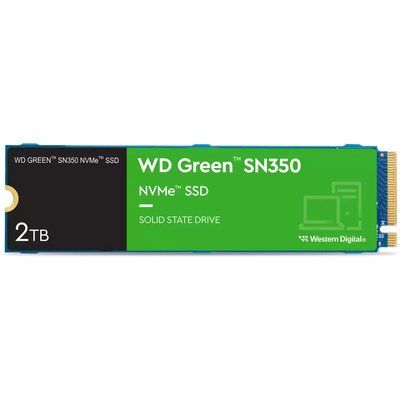 WD Dysk SSD Green SN350 2 TB M.2 2280 PCI-E x4 Gen3 NVMe WDS200T3G0C WDS200T3G0C