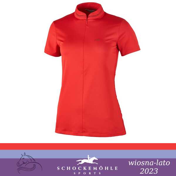 Schockemohle Koszulka damska SUMMER PAGE SS 2023 - true red