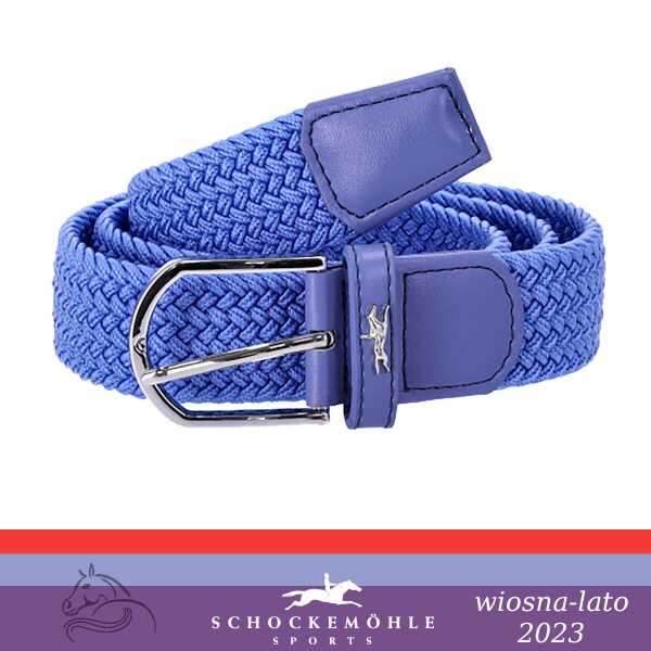 Schockemohle Pasek do spodni pleciony SPORTY LOGO II SS 2023 - jeans