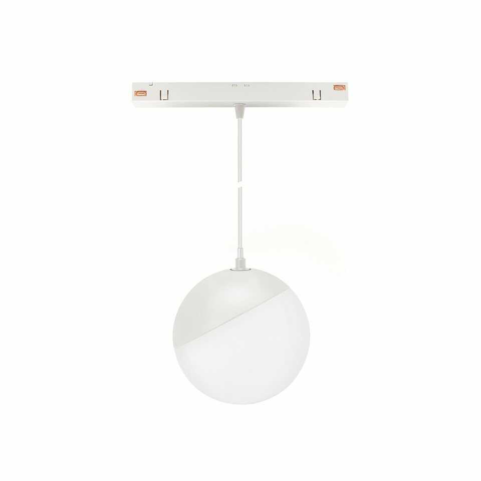 System Shift - Globe P Oprawa Kula Zwis Na Szynoprzewód 100 (850Mm Kabel) 5W 165St Biała 5 Lat Gw. Spectrum LED