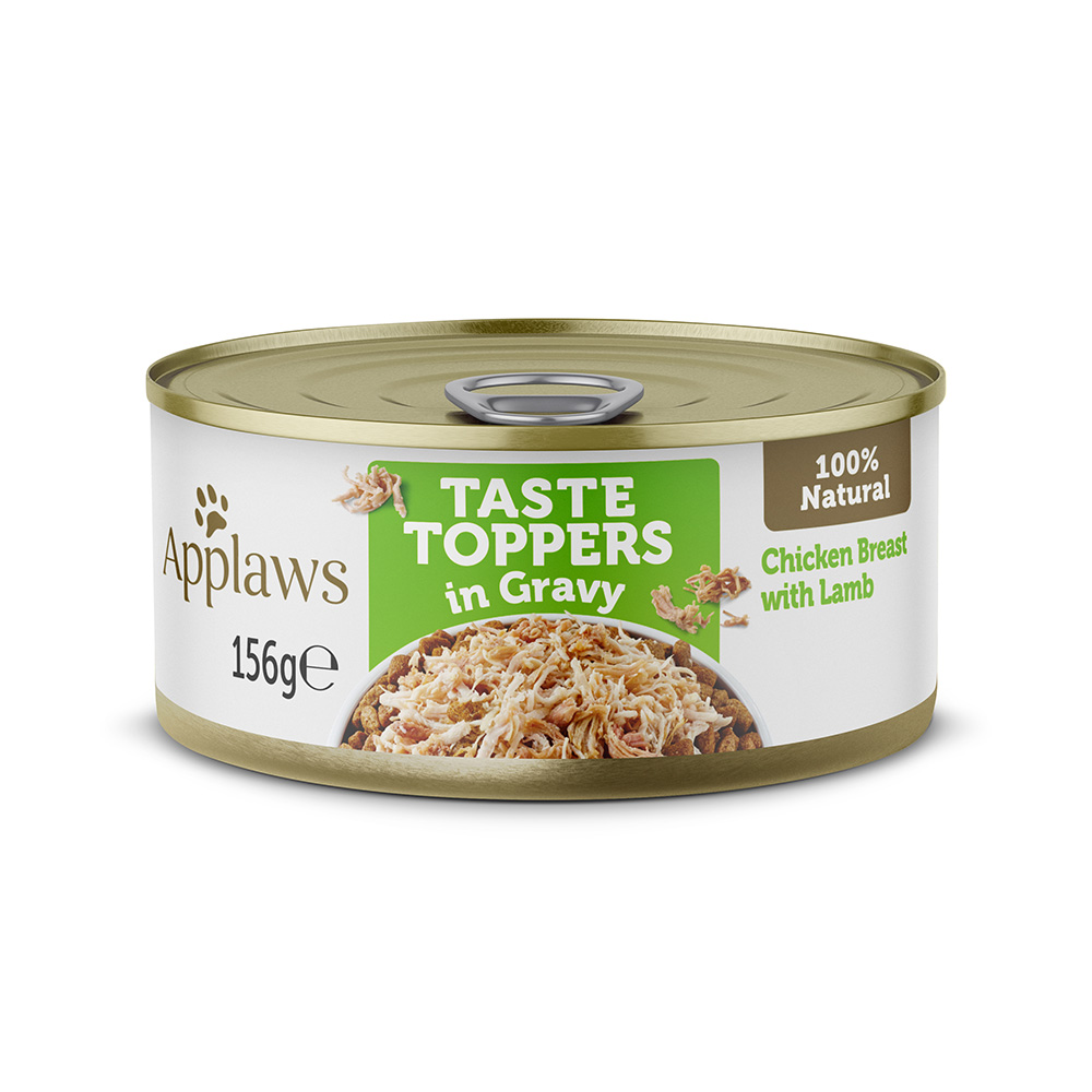 Applaws Taste Toppers w sosie, 6 x 156 g - Kurczak z jagnięciną