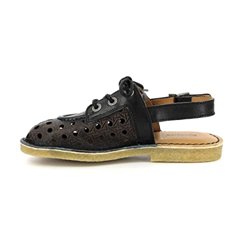 KICKERS Lella, sandały damskie, czarny, 41 EU