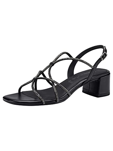 Tamaris Sandały damskie 1-1-28236-20, Black METALLIC, 38 EU, black metallic, 38 EU