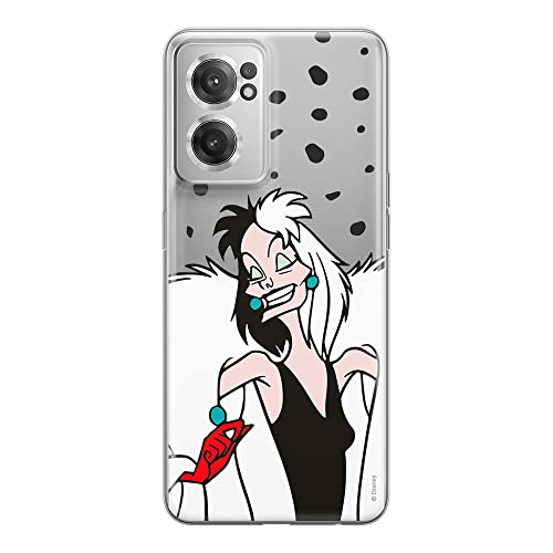 ERT GROUP etui na telefon Oneplus NORD CE 2, case oryginalny i oficjalnie licencjonowany przez Disney, wzór Cruella 004, optymalnie dopasowane, plecki z TPU częściowo przeźroczyste