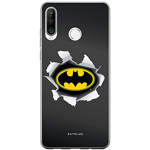 ERT GROUP etui na telefon Huawei P30 Lite, case oryginalny i oficjalnie licencjonowany przez DC, wzór Batman 059, optymalnie dopasowane, plecki z TPU