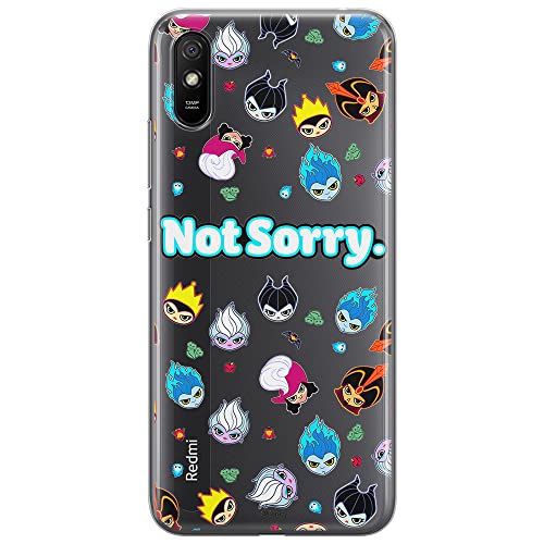 ERT GROUP etui na telefon Xiaomi REDMI 9A, case oryginalny i oficjalnie licencjonowany przez Disney, wzór Disney Villains 005, optymalnie dopasowane, plecki z TPU częściowo przeźroczyste