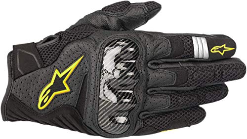 Alpinestars Rękawiczki motocyklowe Smx-1 Air V2 Gloves Black Yellow Fluo, czarne/żółte, XL