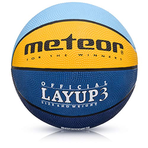 Piłka Do Koszykówki dla Dzieci Mini Piłka do Kosza Rozmiar 4 dla Dzieci Młodzieży Basketball Mini Koszykówka METEOR Layup