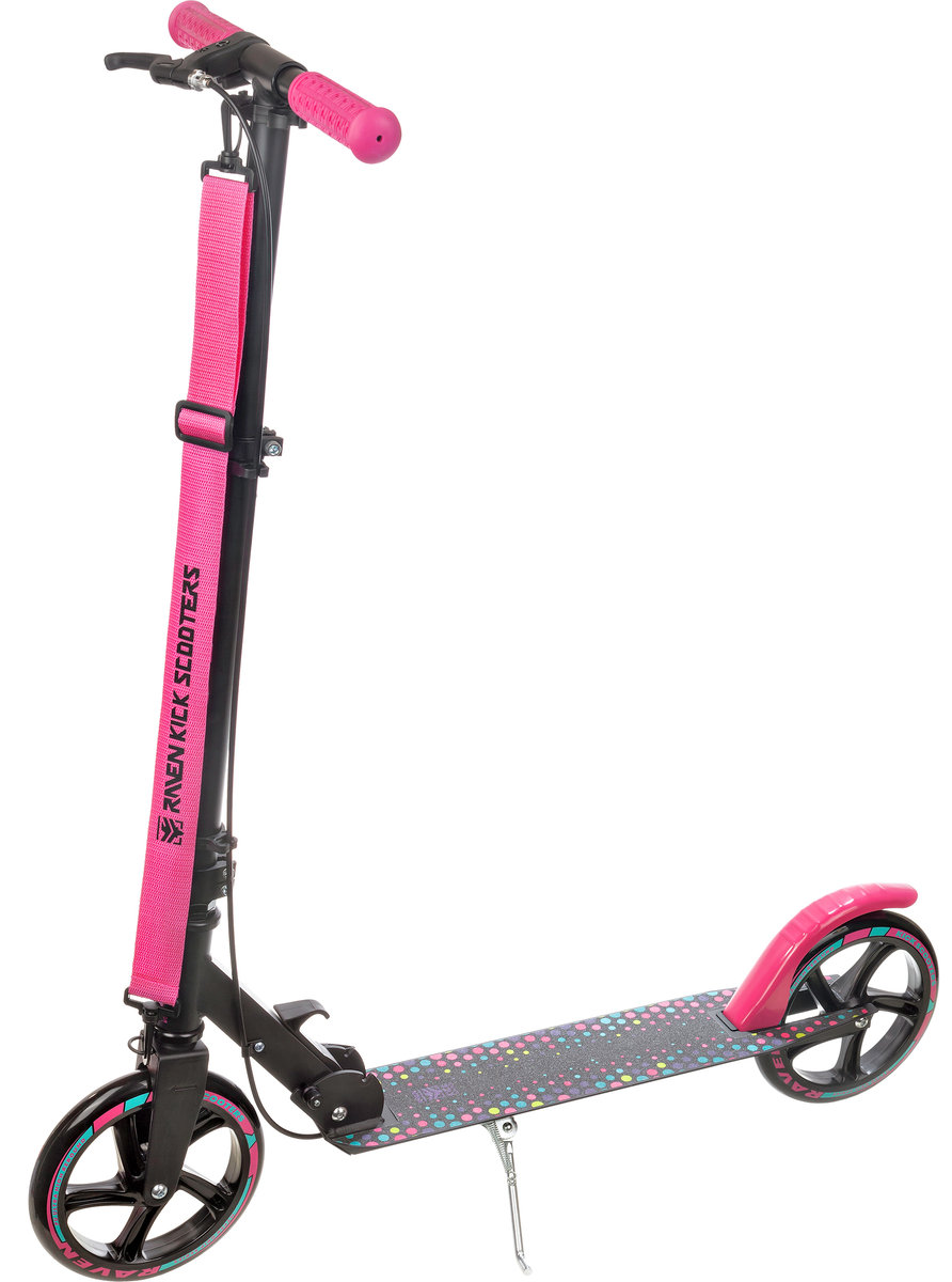 Hulajnoga Składana Raven Dots Black 200mm z hamulcem