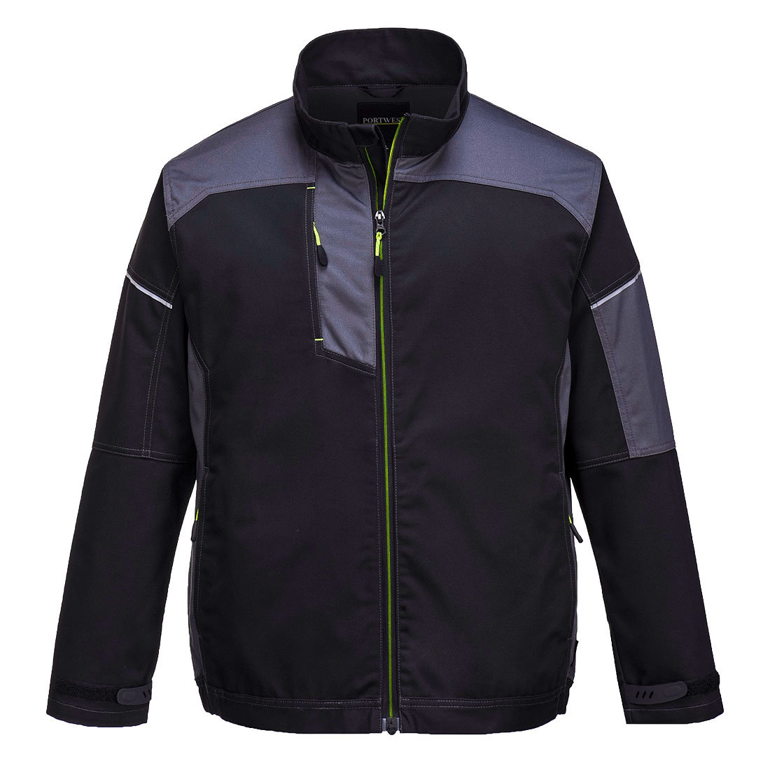 Bluza robocza PW3 PORTWEST [T603] Czarny Szary 3XL